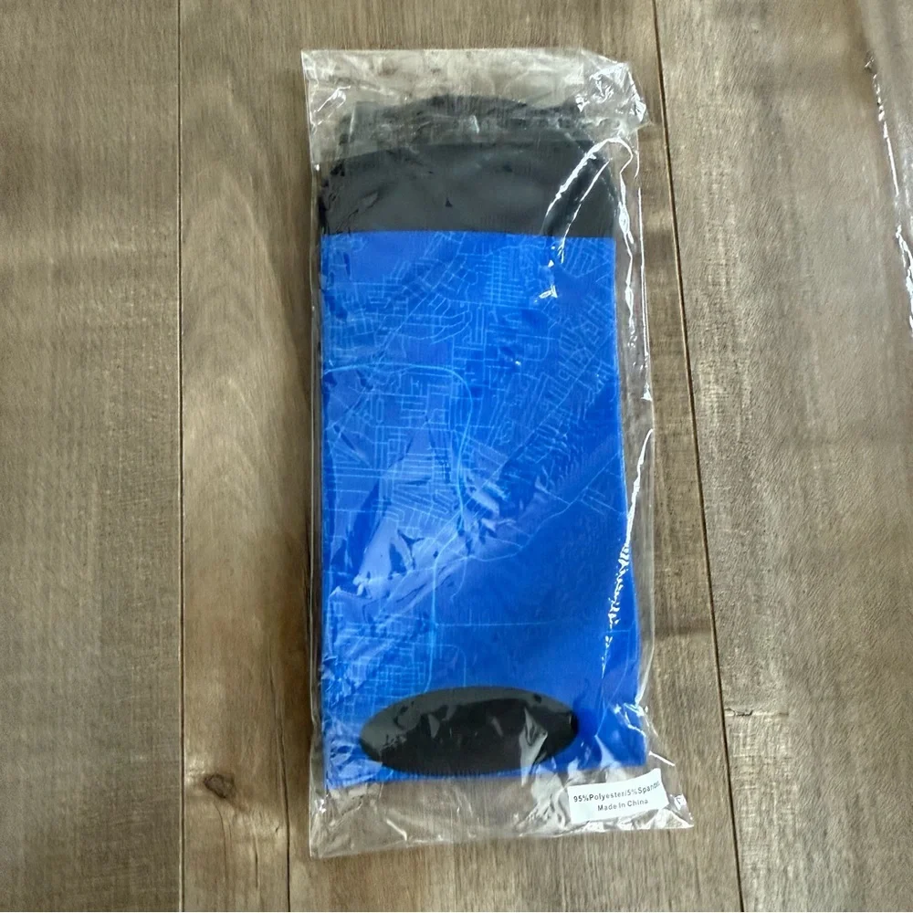 NEW JB Hunt Socks Blue‎ Dress Socks Crew Length